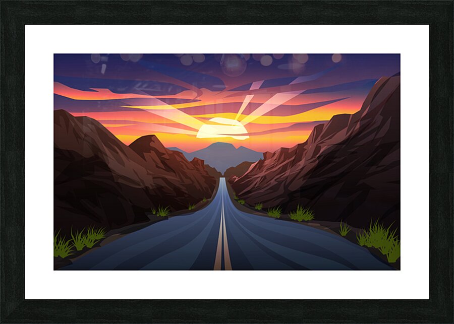  Colorful cloudy sky   Picture Frame print