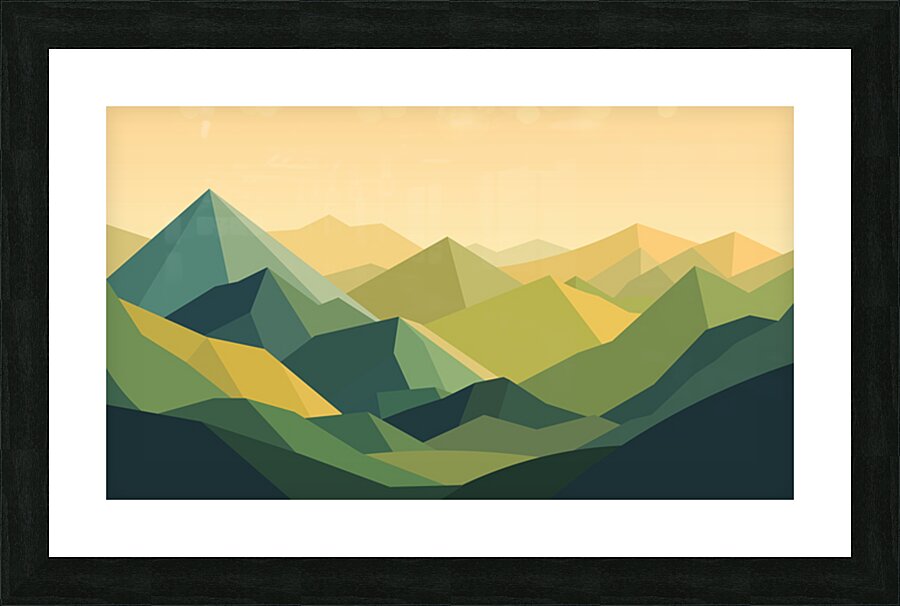 Colorful landscape Picture Frame print