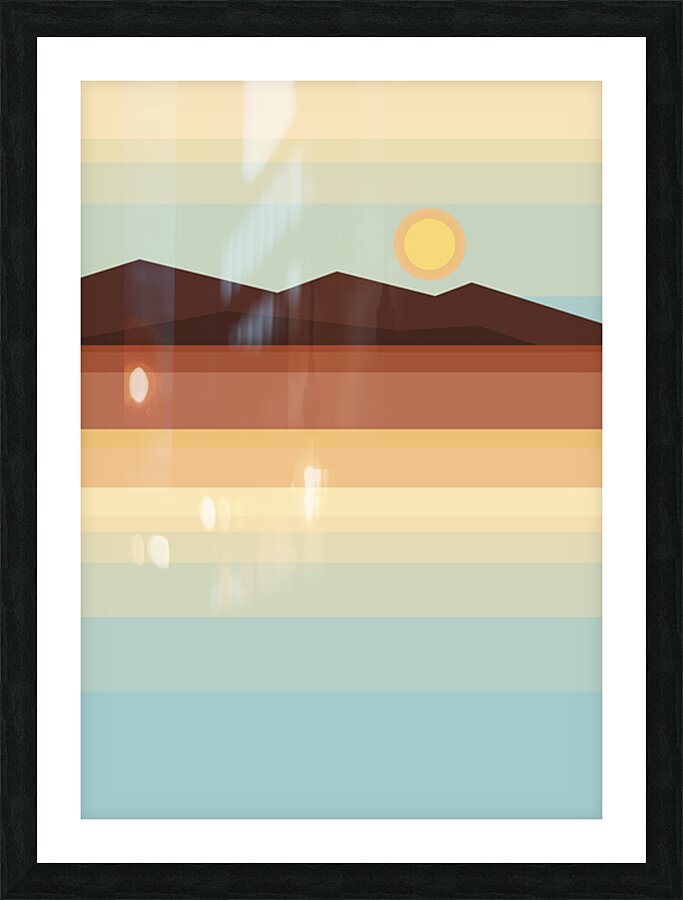 Scandinavian landscape Picture Frame print