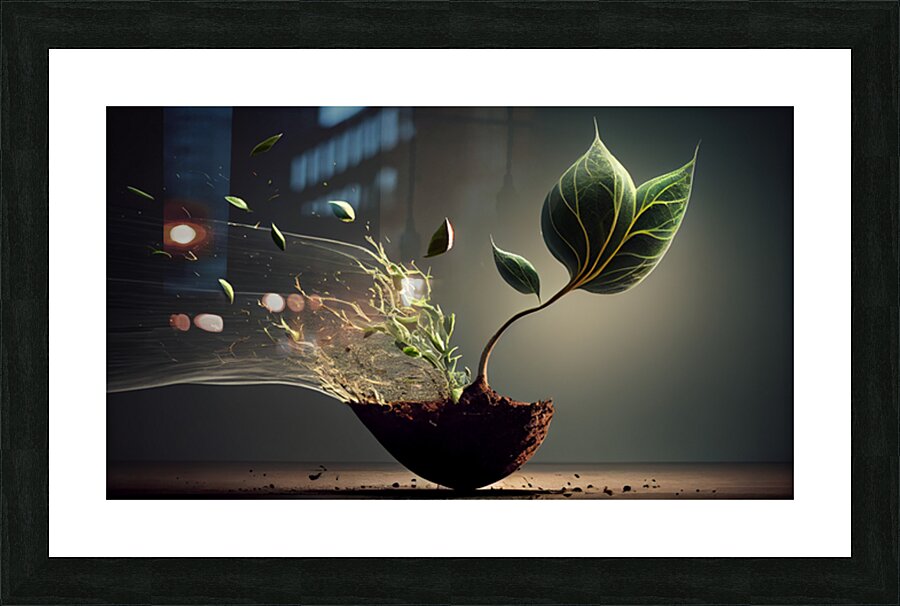 Abstract Leaf and nature Picture Frame print