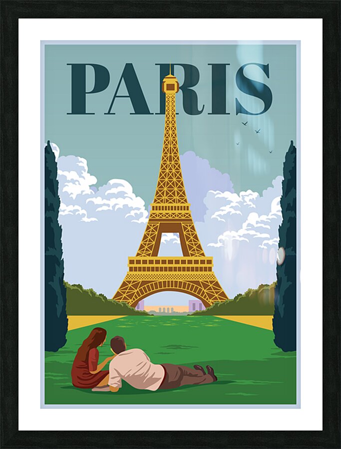 Tourism Paris Picture Frame print