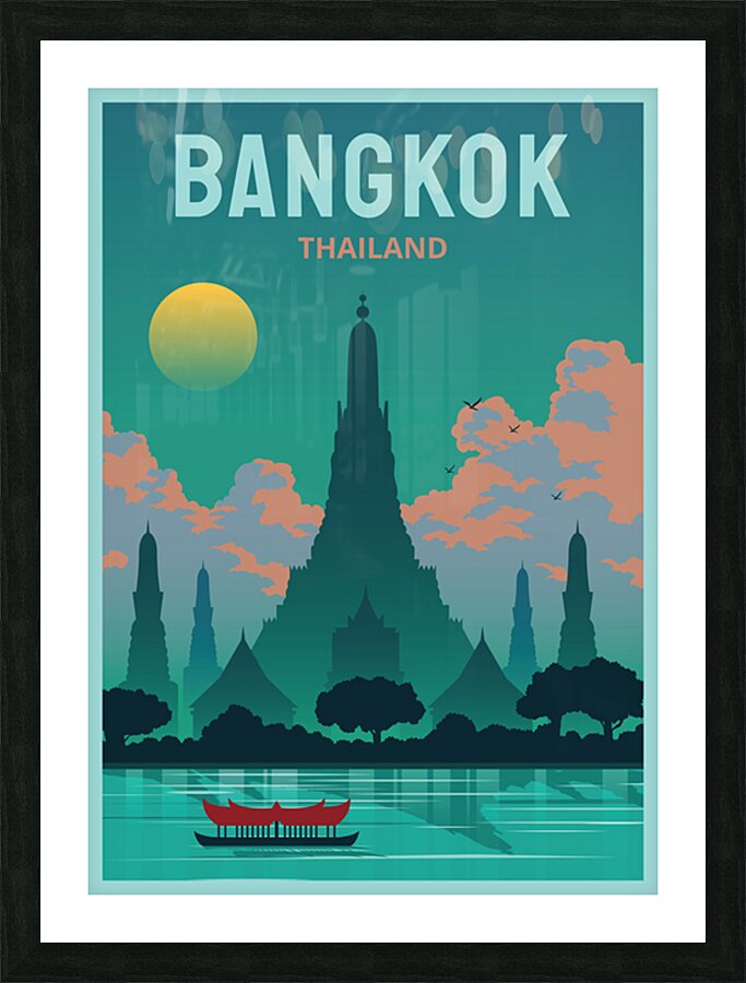  Bangkok Landmarks    Picture Frame print