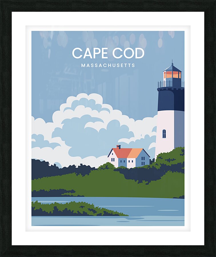 Cape Cod Massachusetts Lighthouse Picture Frame print
