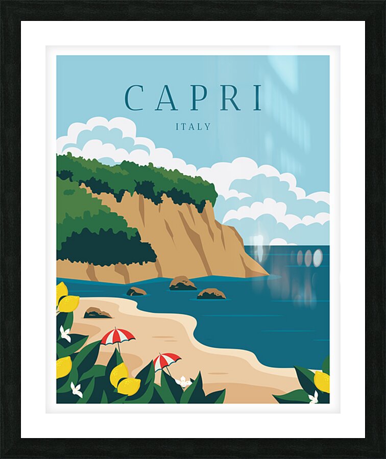 Travel to Capri Italy Picture Frame print