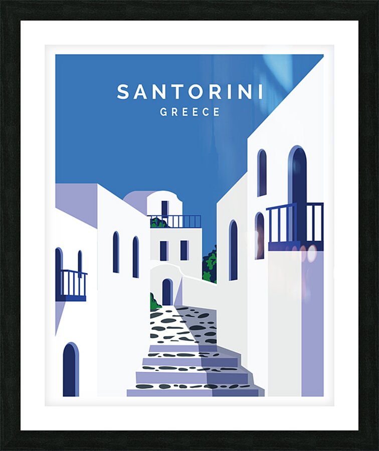 Santorini Greece Picture Frame print