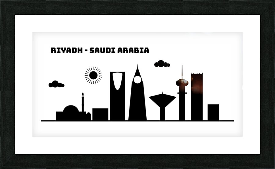 Famous Riyadh Saudi Arabia Picture Frame print