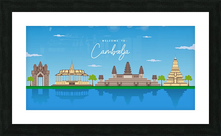 Beautiful Cambodia  Picture Frame print