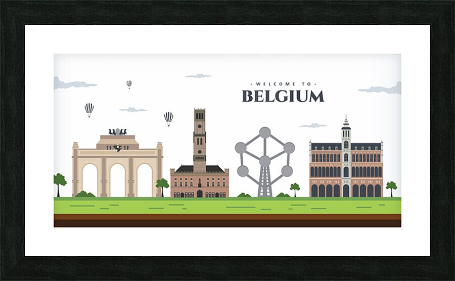 Beautiful Belgium Picture Frame print