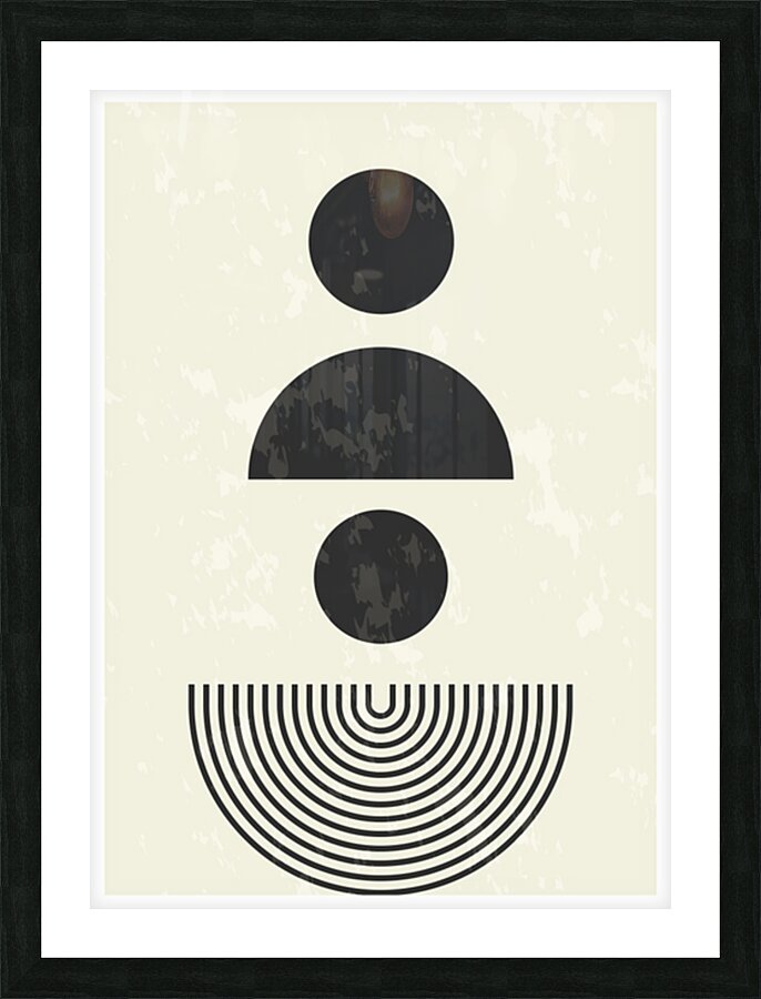 Abstract Geometric Shapes a Picture Frame print