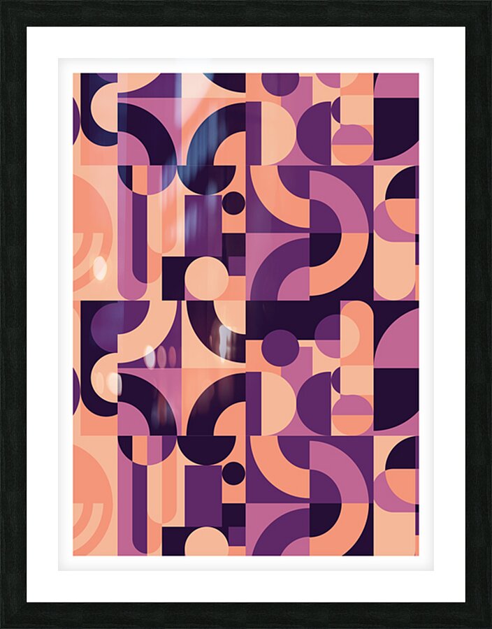 Abstract geometric background circle  .c Picture Frame print