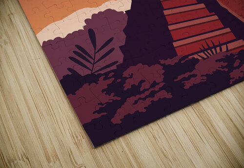 Guatemala Tikal  Point Art puzzle
