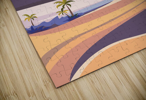 Oasis landscapes  . a Point Art puzzle