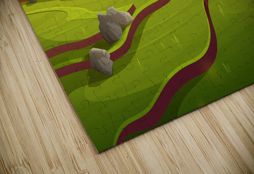 Rice field Point Art puzzle