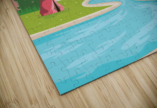 Camp Site Point Art puzzle