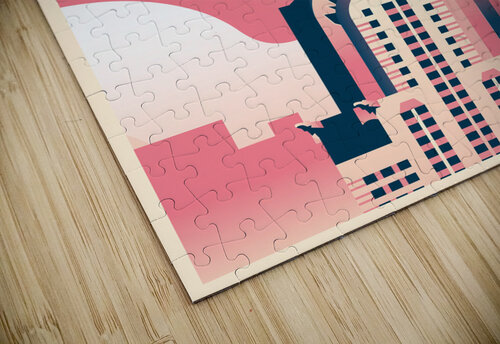 Chrysler Building Point Art puzzle
