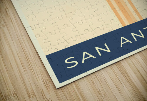 San Antonio Postcard Point Art puzzle