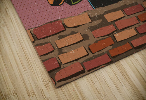 Masonry Worker    Point Art puzzle