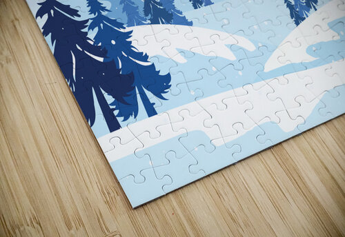 Holiday winter landscape Point Art puzzle