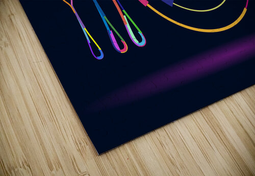 Empty plate spoon fork Point Art puzzle
