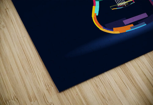 Acoustic guitar Point Art puzzle