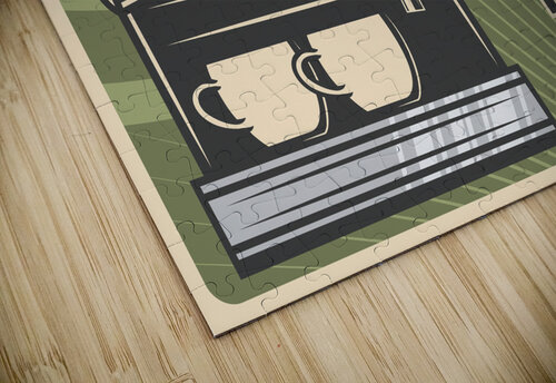 Coffee machine Point Art puzzle
