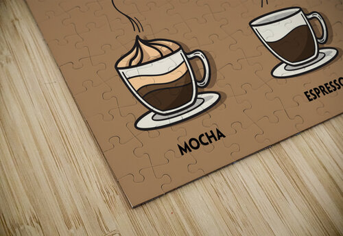 Hot coffee Point Art puzzle