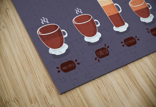 Coffee pack Point Art puzzle