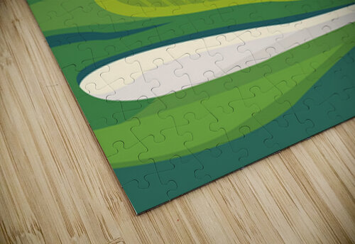 Green Field Point Art puzzle