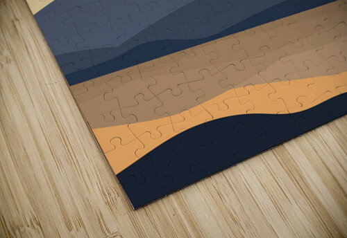  Minimalist landscape b Point Art puzzle