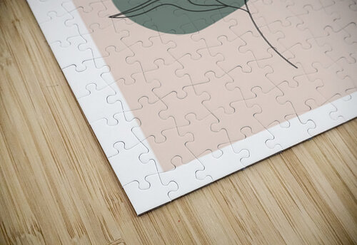 Modern tropical wall c Point Art puzzle
