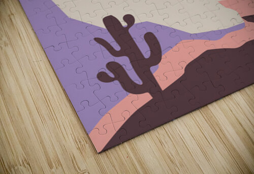 Boho botanical landscape b Point Art puzzle