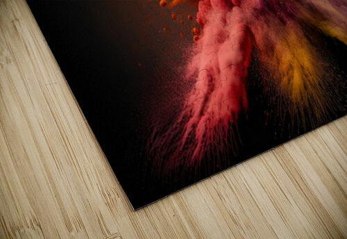 Abstract multicolored powder explosion Point Art puzzle
