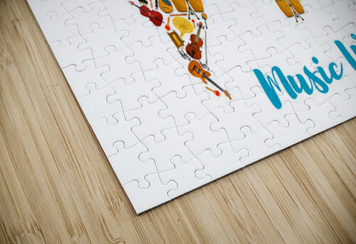 Music world Point Art puzzle