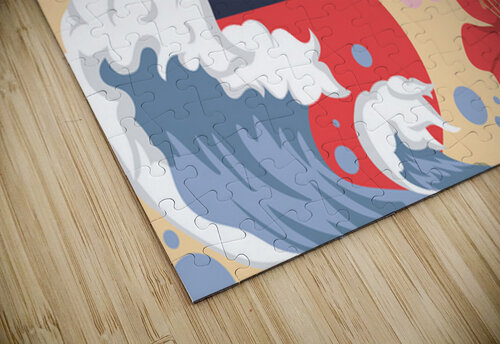 Abstract Japanese Background   Point Art puzzle
