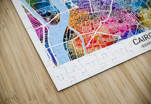 Cairo Egypt City Map Point Art puzzle