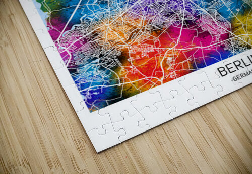 Berlin Germany City Map Point Art puzzle