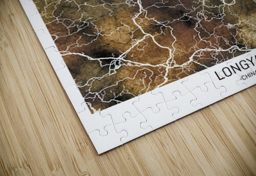 Longyan China City Road Map Point Art puzzle