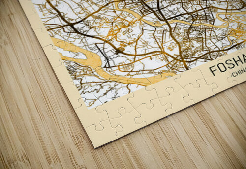Foshan City Map Point Art puzzle