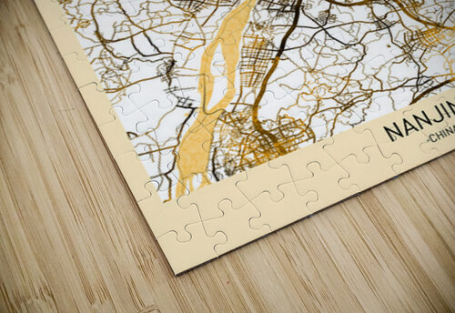 Nanjing City Map Point Art puzzle