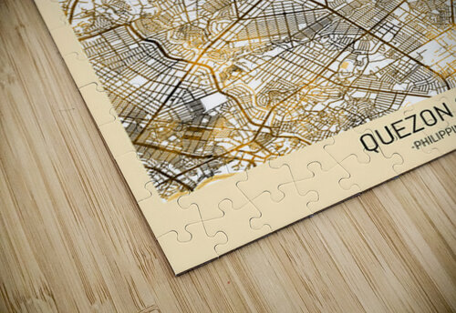 Quezon City Map Point Art puzzle