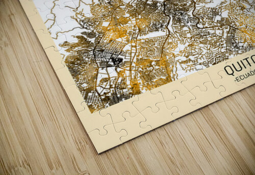 Quito City Map Point Art puzzle