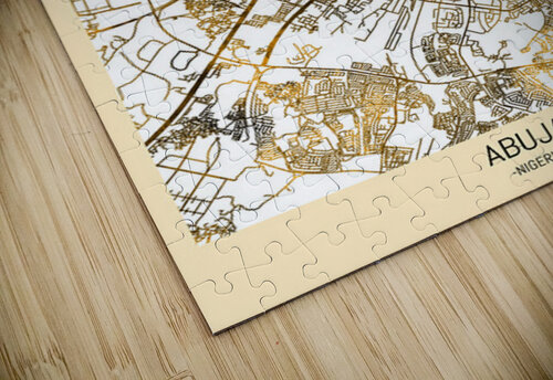 Abuja City Map Point Art puzzle