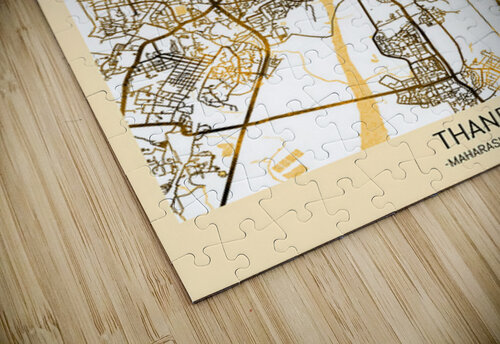 Thane Maharashtra Map Point Art puzzle