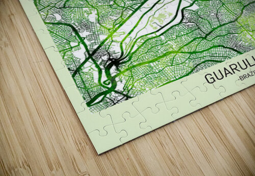 Guarulhos Brazil Map Point Art puzzle