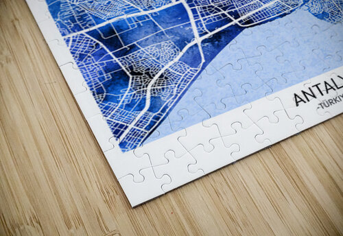 Antalya Turkiye City Map Point Art puzzle
