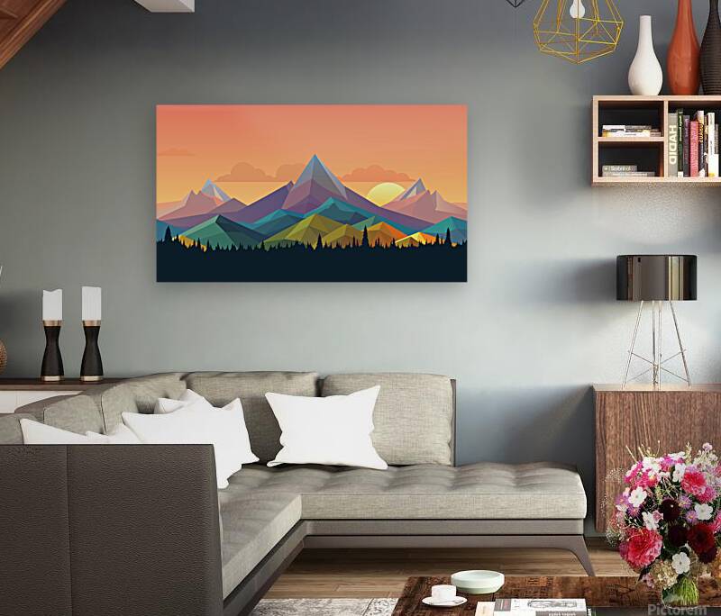  Mountain Forest landscape Reproduction