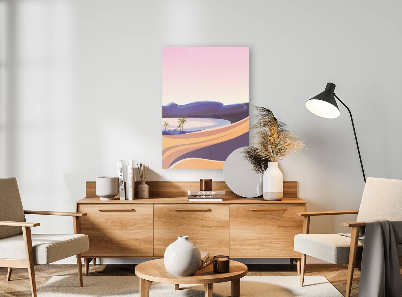 Oasis landscapes  . a Reproduction