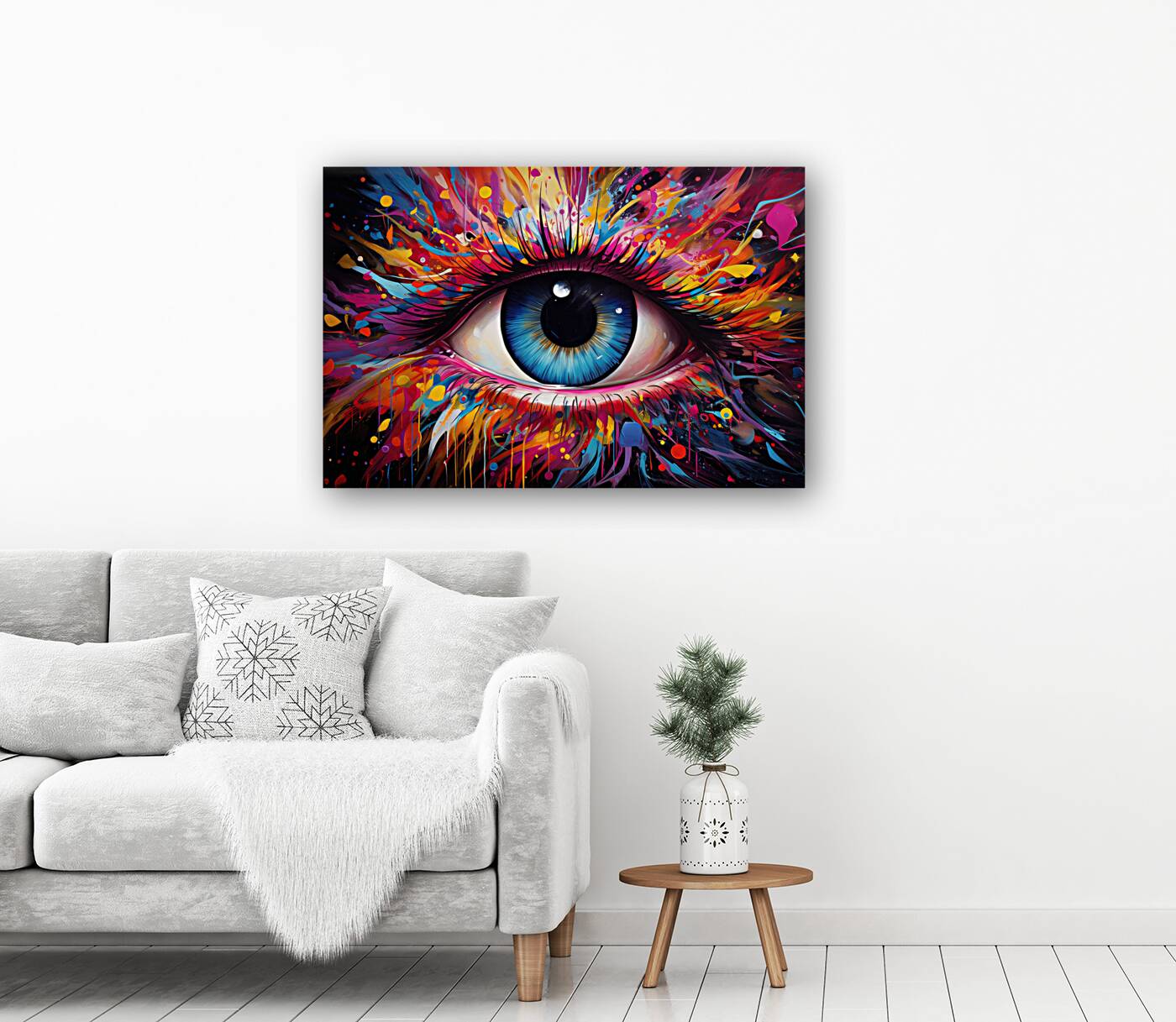 Beautiful Psychedelic eye Reproduction