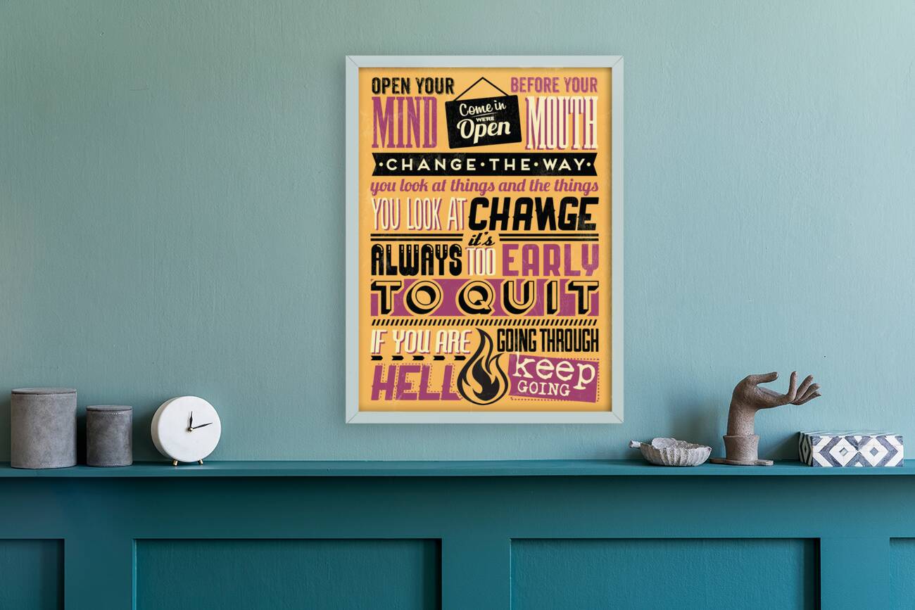 Sassy quote poster Reproduction