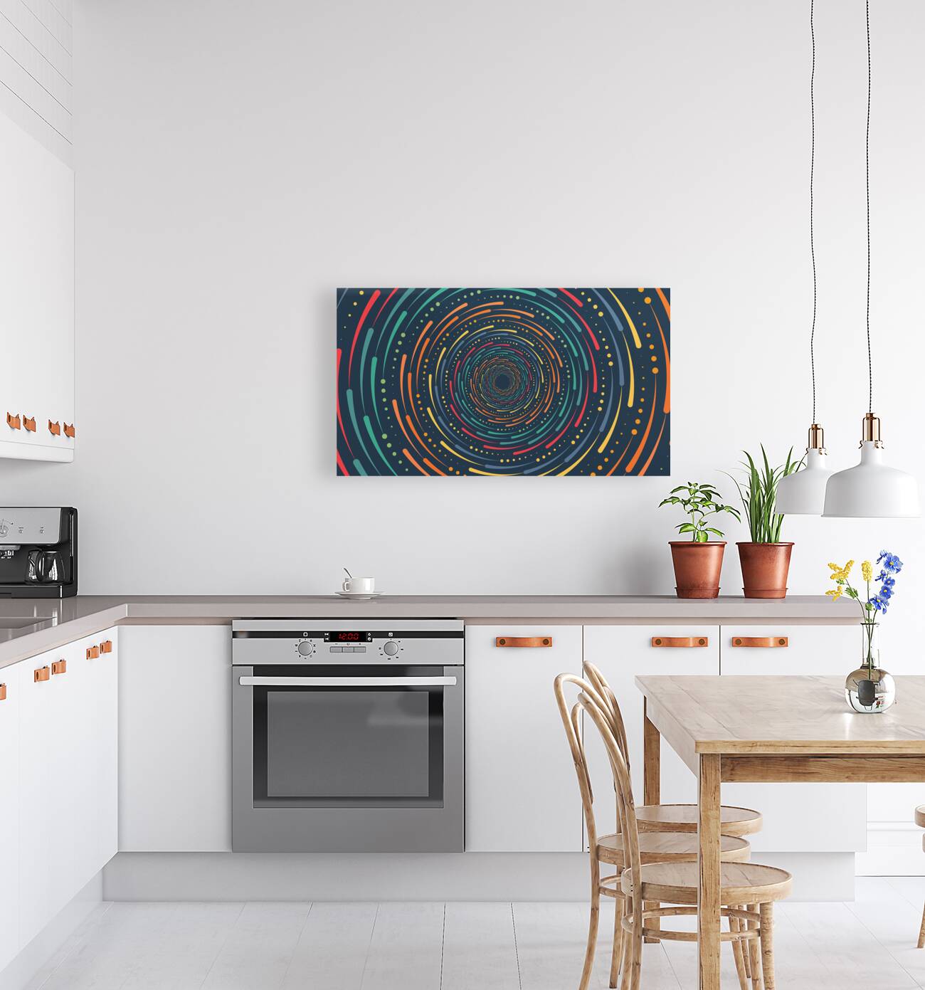Vortex minimalist background Reproduction